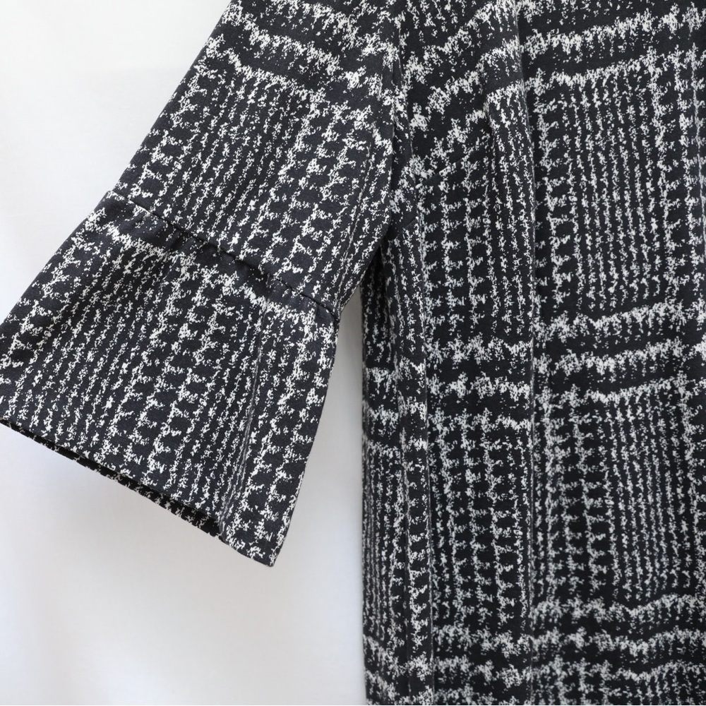 NWT Talbots Bell Sleeve Gala Glen Plaid Sheath Dress 22W black white office work - Picture 5 of 8